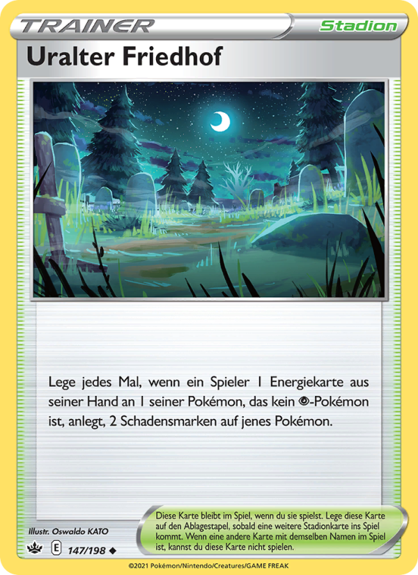 Uralter Friedhof 147 — Schaurige Herrschaft (German Pokémon TCG card)
