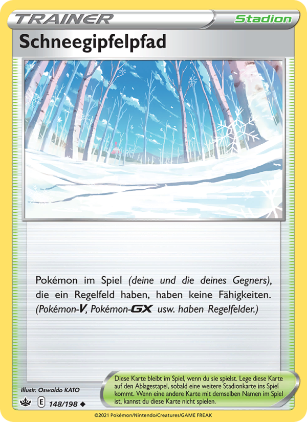 Schneegipfelpfad 148 — Schaurige Herrschaft (German Pokémon TCG card)