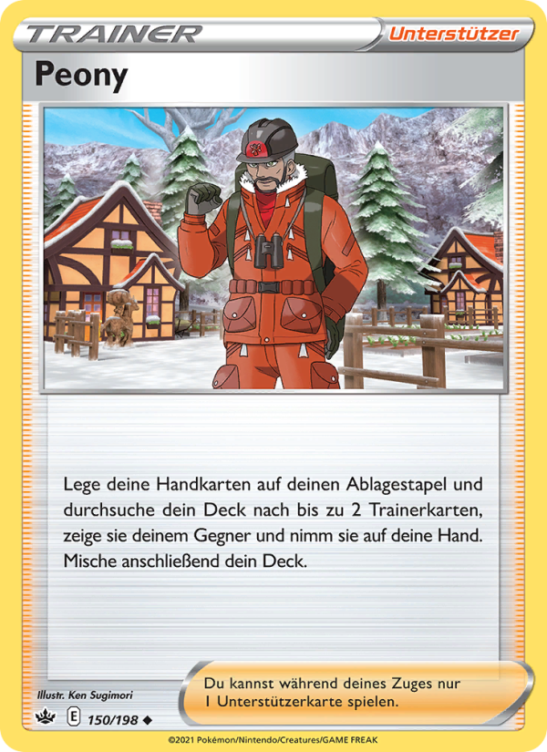 Peony 150 — Schaurige Herrschaft (German Pokémon TCG card)