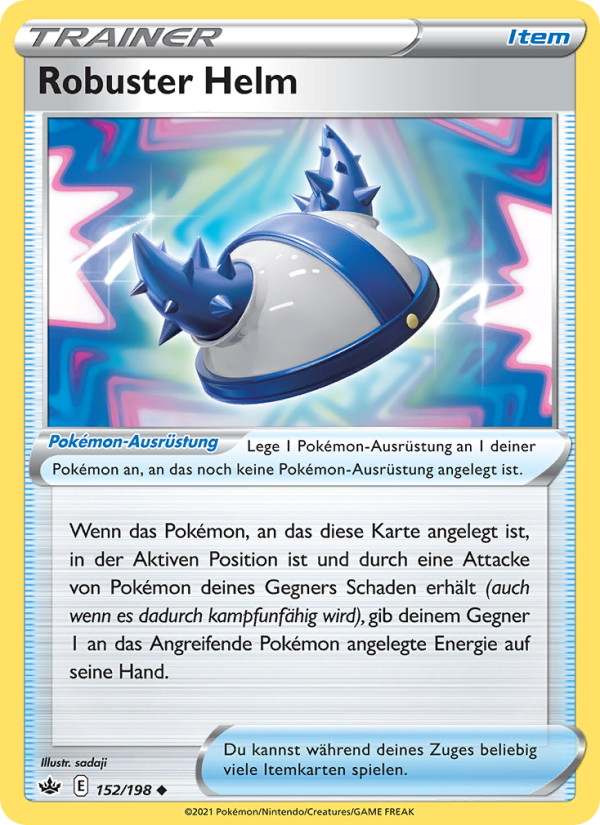 Robuster Helm 152 — Schaurige Herrschaft (German Pokémon TCG card)