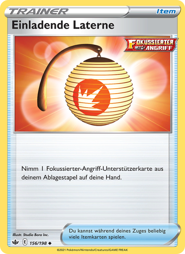 Einladende Laterne 156 — Schaurige Herrschaft (German Pokémon TCG card)