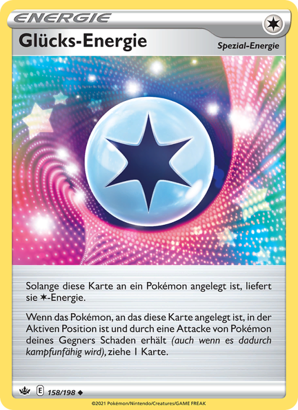 Glücks-Energie 158 — Schaurige Herrschaft (German Pokémon TCG card)