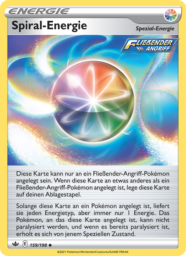 Spiral-Energie 159 — Schaurige Herrschaft (German Pokémon TCG card)