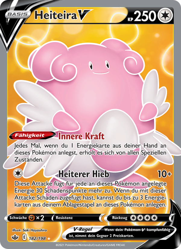 Heiteira V 182 — Schaurige Herrschaft (German Pokémon TCG card)