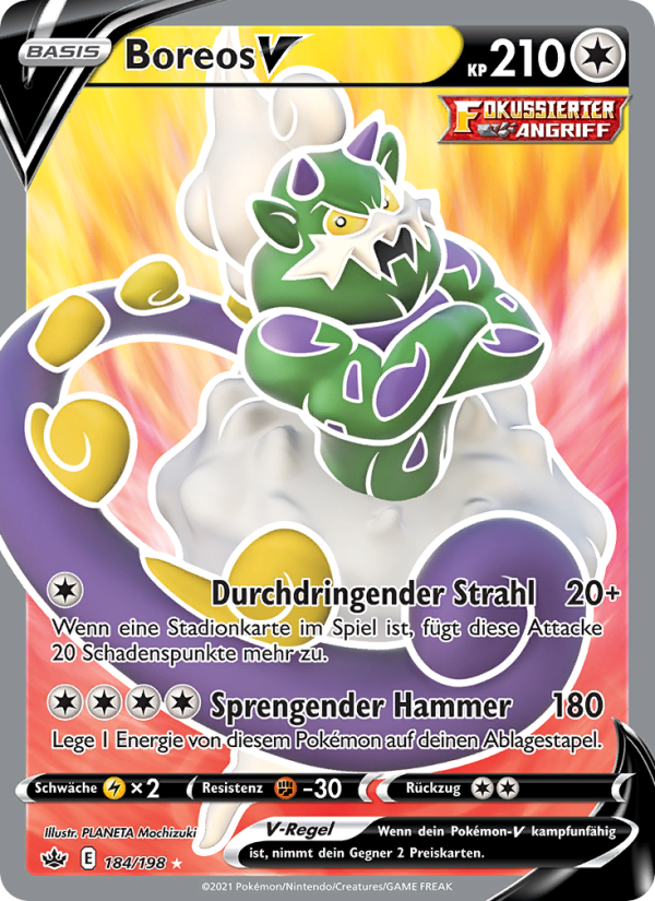 Boreos V 184 — Schaurige Herrschaft (German Pokémon TCG card)