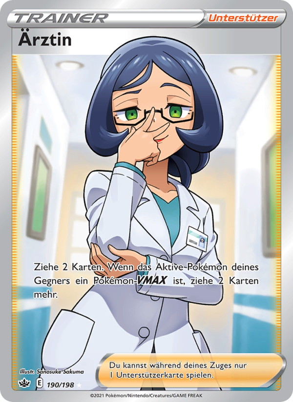 Ärztin 190 — Schaurige Herrschaft (German Pokémon TCG card)