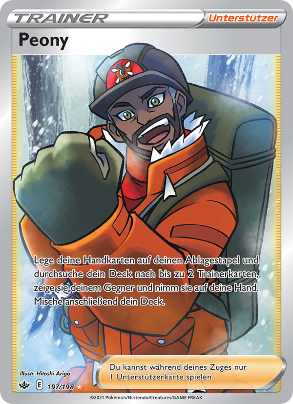 Peony 197 — Schaurige Herrschaft (German Pokémon TCG card)