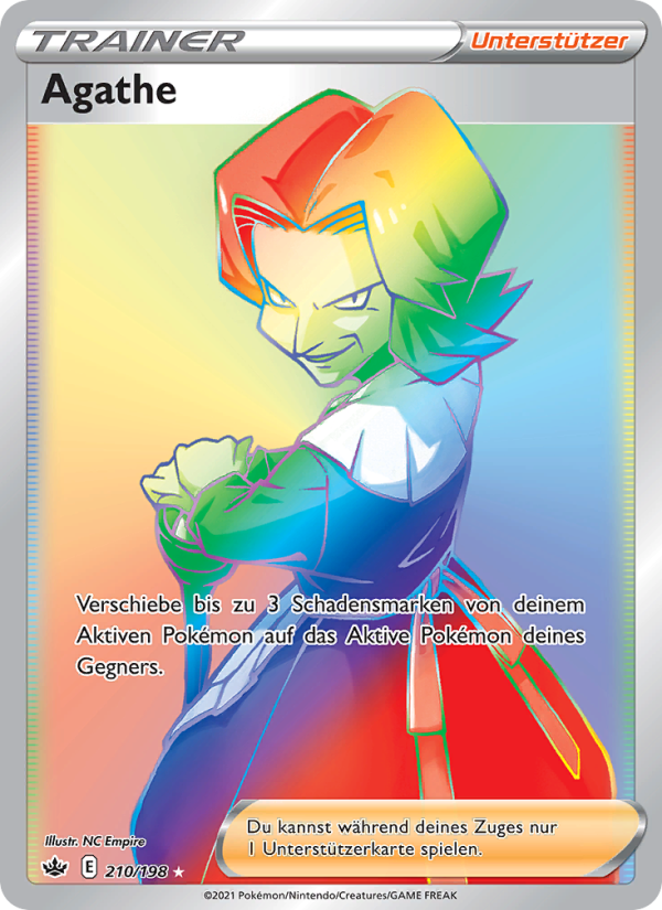 Agathe 210 — Schaurige Herrschaft (German Pokémon TCG card)