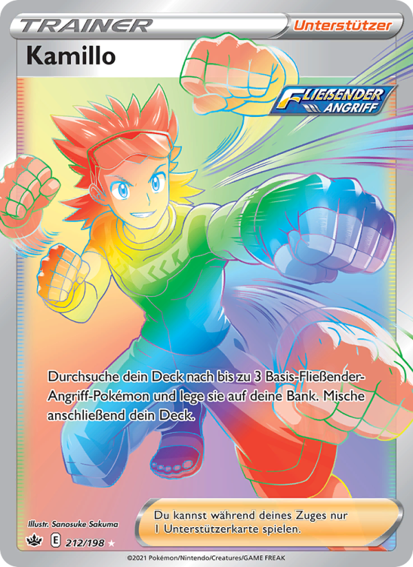 Kamillo 212 — Schaurige Herrschaft (German Pokémon TCG card)