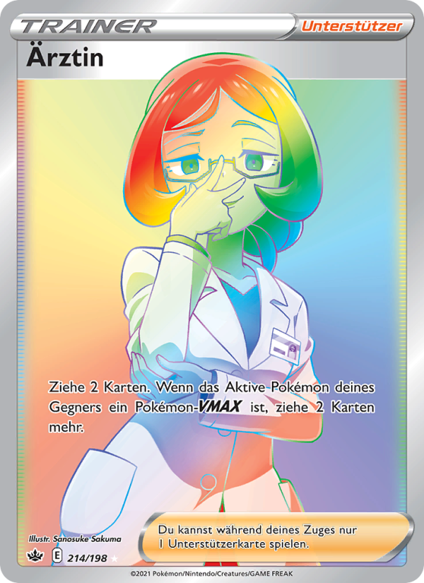 Ärztin 214 — Schaurige Herrschaft (German Pokémon TCG card)