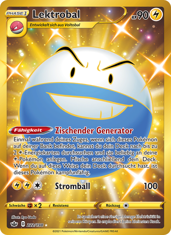 Lektrobal 222 — Schaurige Herrschaft (German Pokémon TCG card)