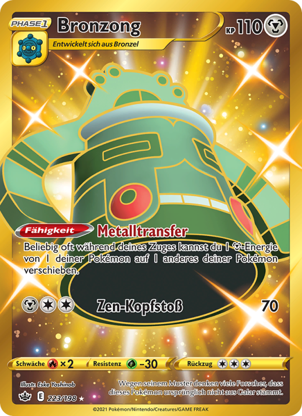 Bronzong 223 — Schaurige Herrschaft (German Pokémon TCG card)