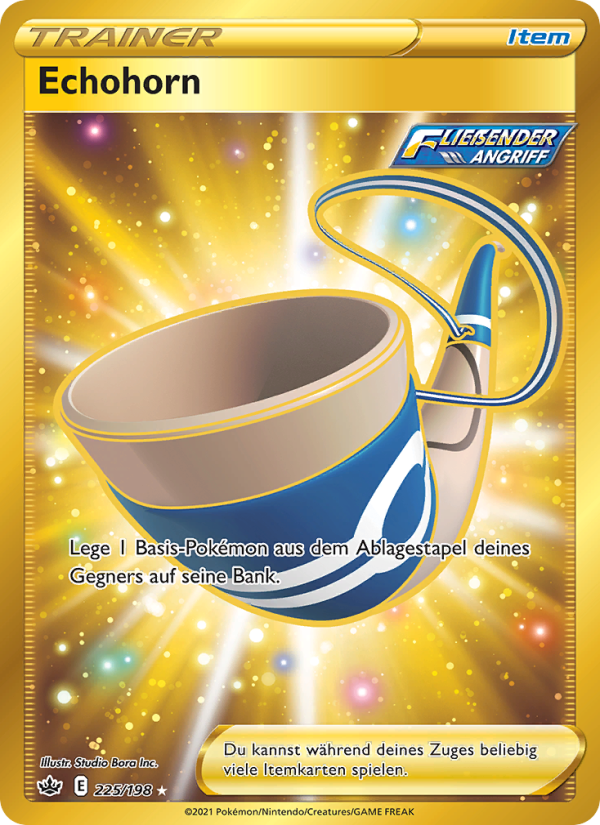 Echohorn 225 — Schaurige Herrschaft (German Pokémon TCG card)