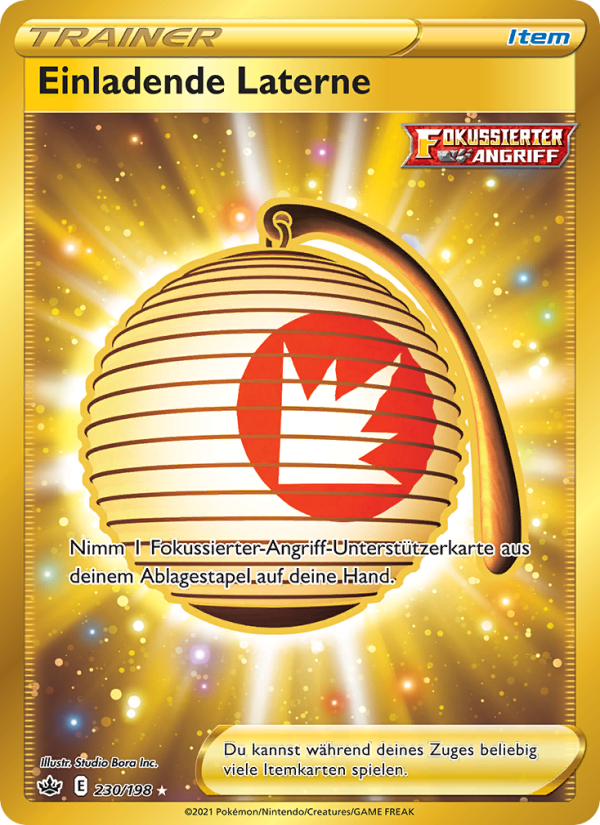 Einladende Laterne 230 — Schaurige Herrschaft (German Pokémon TCG card)
