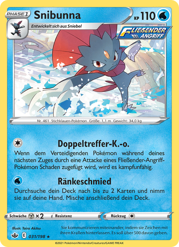 Snibunna 31 — Chilling Reign (German Pokémon TCG card)