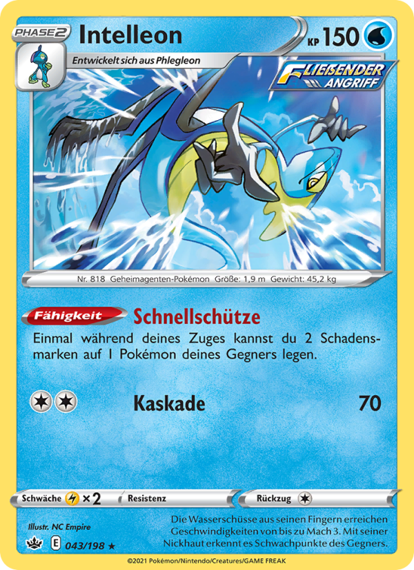 Intelleon 43 — Chilling Reign (German Pokémon TCG card)