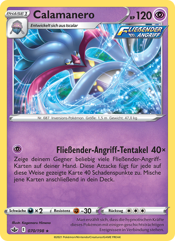 Calamanero 70 — Chilling Reign (German Pokémon TCG card)