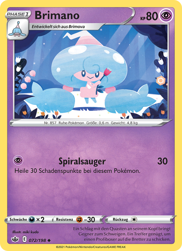 Brimano 72 — Chilling Reign (German Pokémon TCG card)