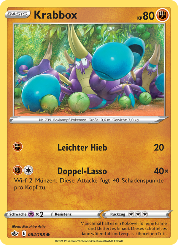 Krabbox 84 — Chilling Reign (German Pokémon TCG card)