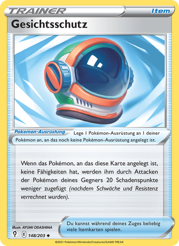 Gesichtsschutz 148 — Drachenwandel (German Pokémon TCG card)
