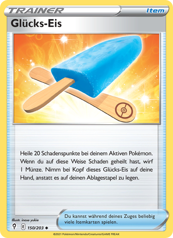 Glücks-Eis 150 — Drachenwandel (German Pokémon TCG card)