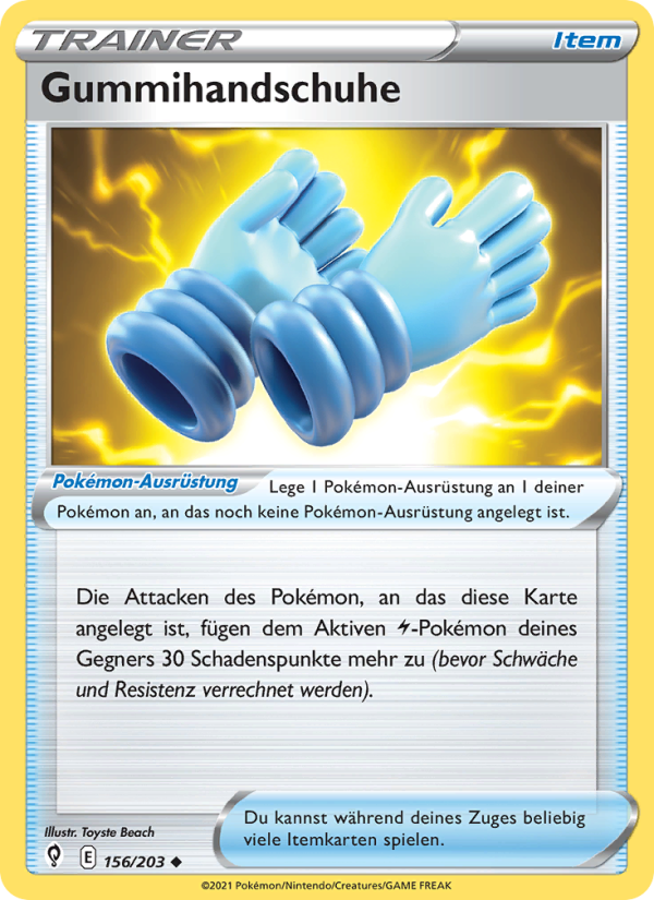 Gummihandschuhe 156 — Drachenwandel (German Pokémon TCG card)