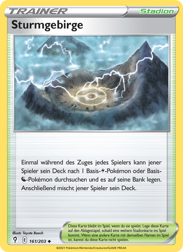 Sturmgebirge 161 — Drachenwandel (German Pokémon TCG card)