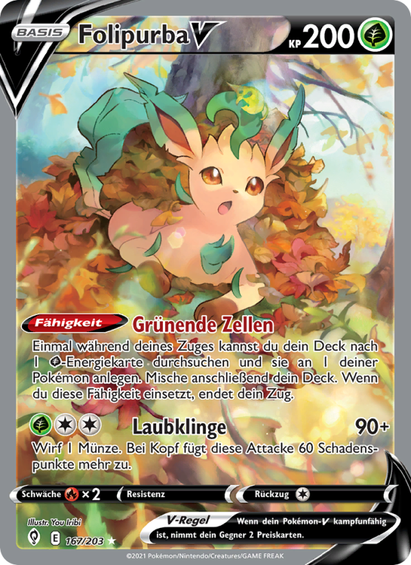 Folipurba V 167 — Drachenwandel (German Pokémon TCG card)