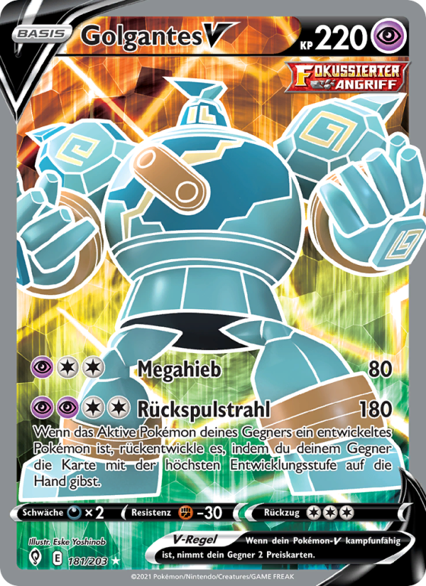 Golgantes V 181 — Drachenwandel (German Pokémon TCG card)