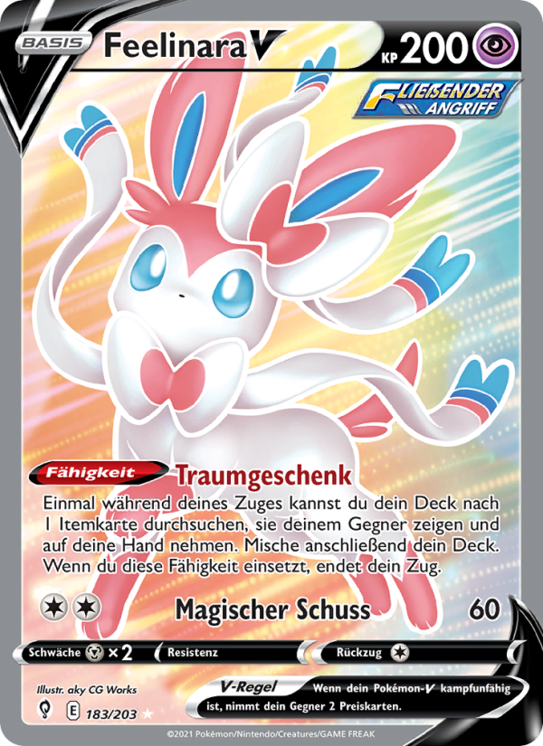 Feelinara V 183 — Drachenwandel (German Pokémon TCG card)