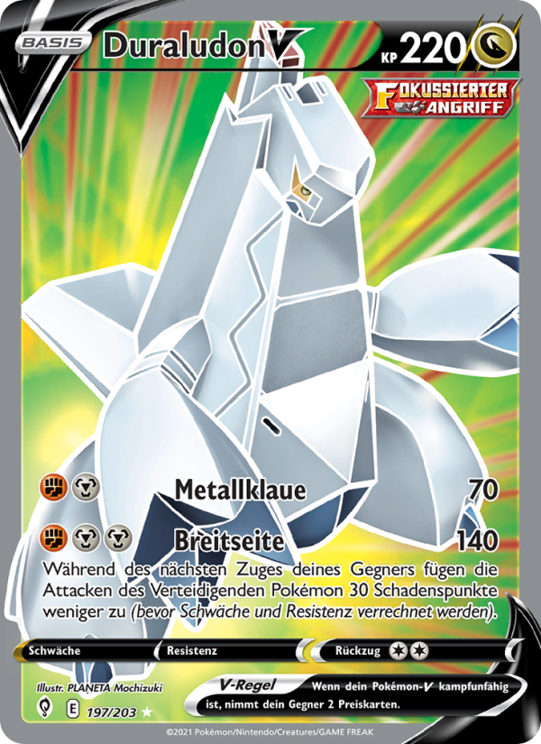 Duraludon V 197 — Drachenwandel (German Pokémon TCG card)