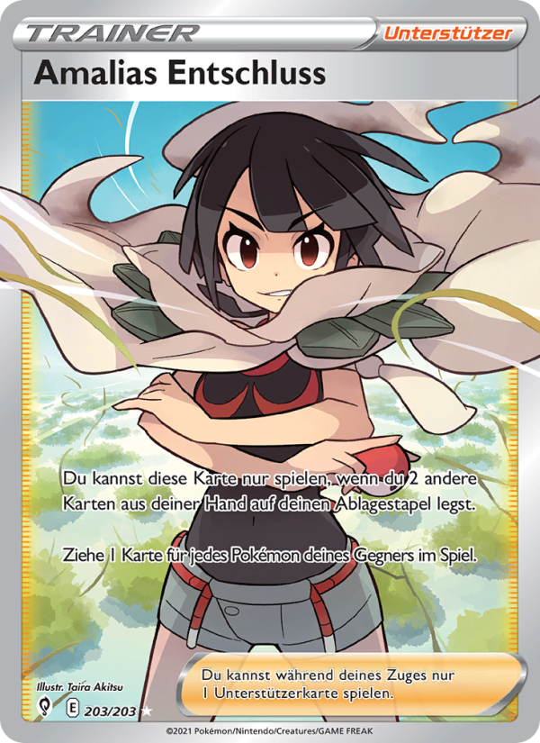 Amalias Entschluss 203 — Drachenwandel (German Pokémon TCG card)