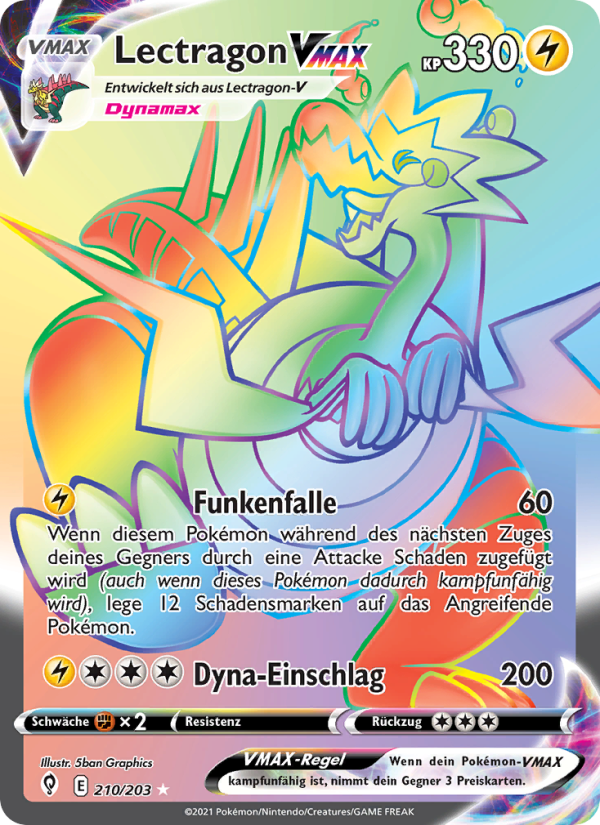 Lectragon VMAX 210 — Drachenwandel (German Pokémon TCG card)