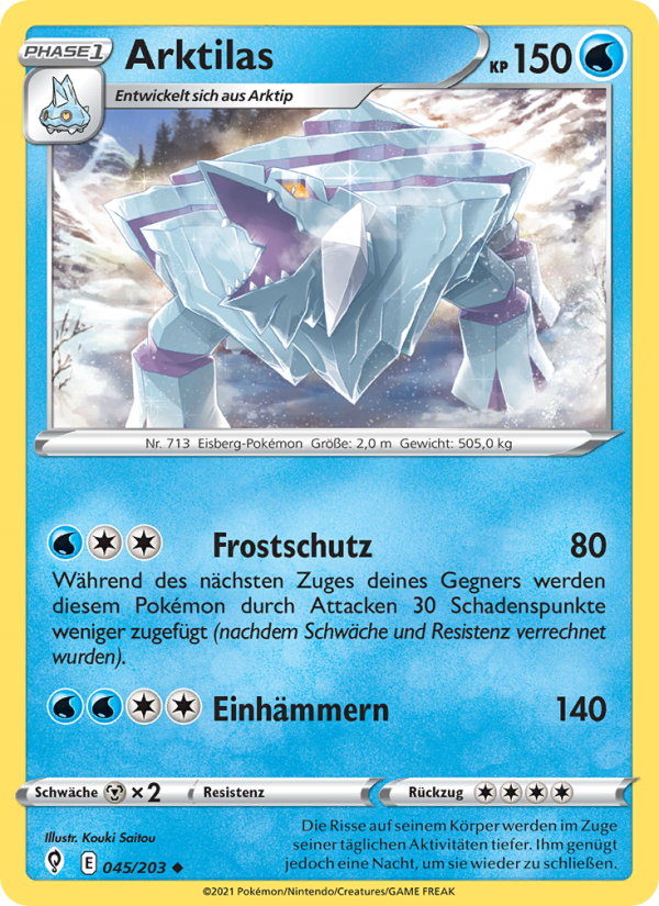 Arktilas Pokémon TCG cards