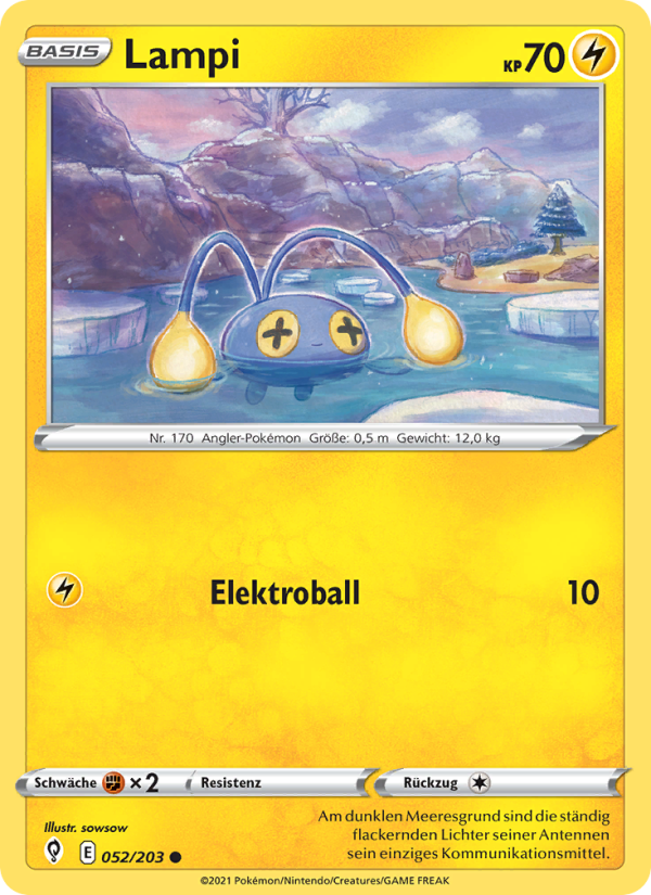 Lampi 52 — Evolving Skies (German Pokémon TCG card)
