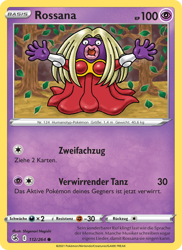 Rossana 112 — Fusions Angriff (German Pokémon TCG card)