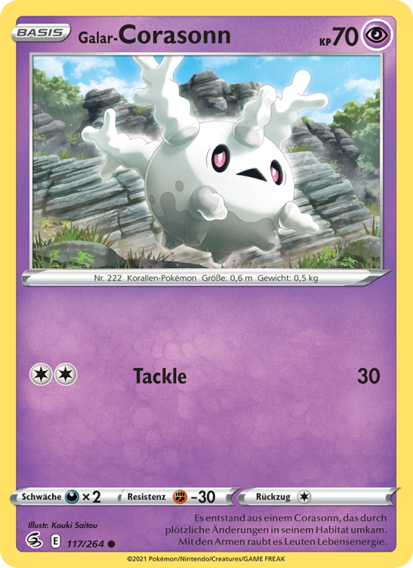 Galar-Corasonn 117 — Fusions Angriff (German Pokémon TCG card)