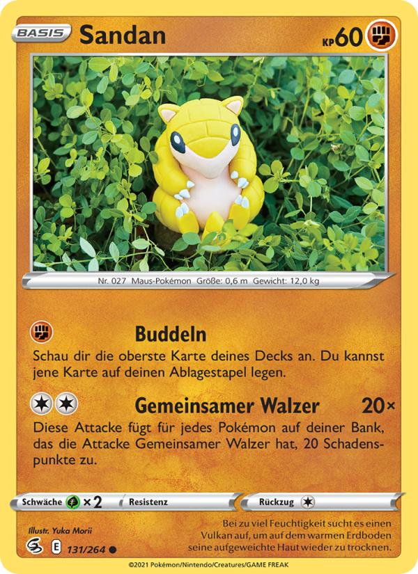 Sandan 131 — Fusions Angriff (German Pokémon TCG card)