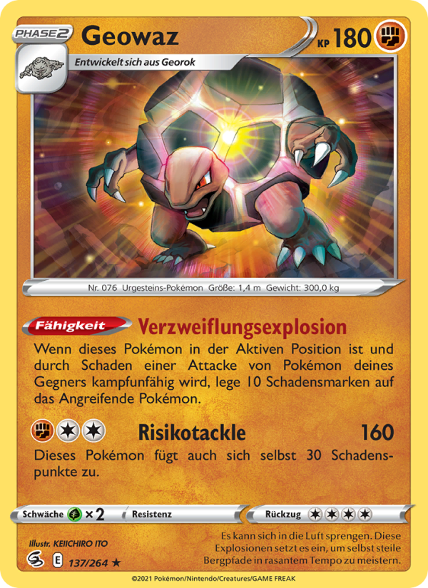 Geowaz 137 — Fusions Angriff (German Pokémon TCG card)