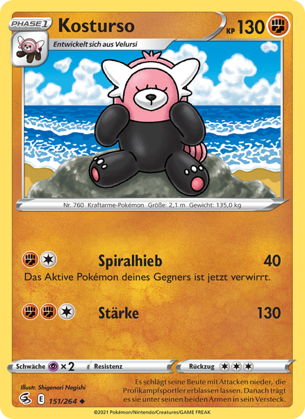 Kosturso Pokémon TCG cards