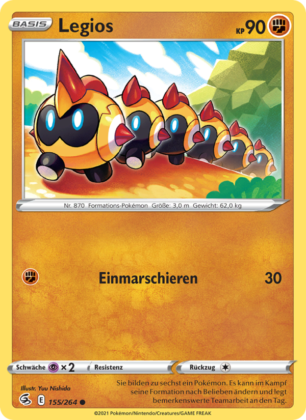 Legios 155 — Fusions Angriff (German Pokémon TCG card)