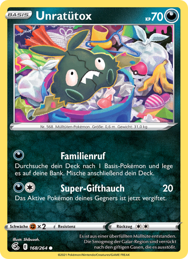Unratütox Pokémon TCG cards