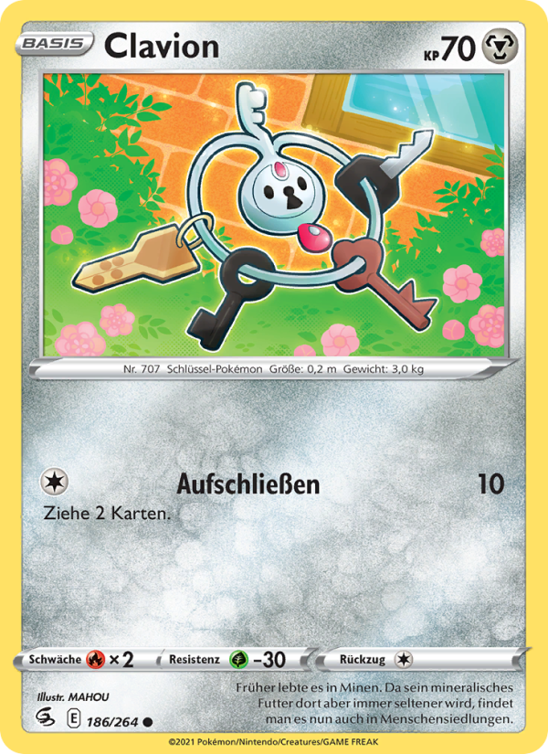 Clavion 186 — Fusion Strike (German Pokémon TCG card)