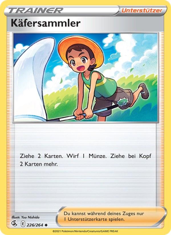 Käfersammler 226 — Fusions Angriff (German Pokémon TCG card)