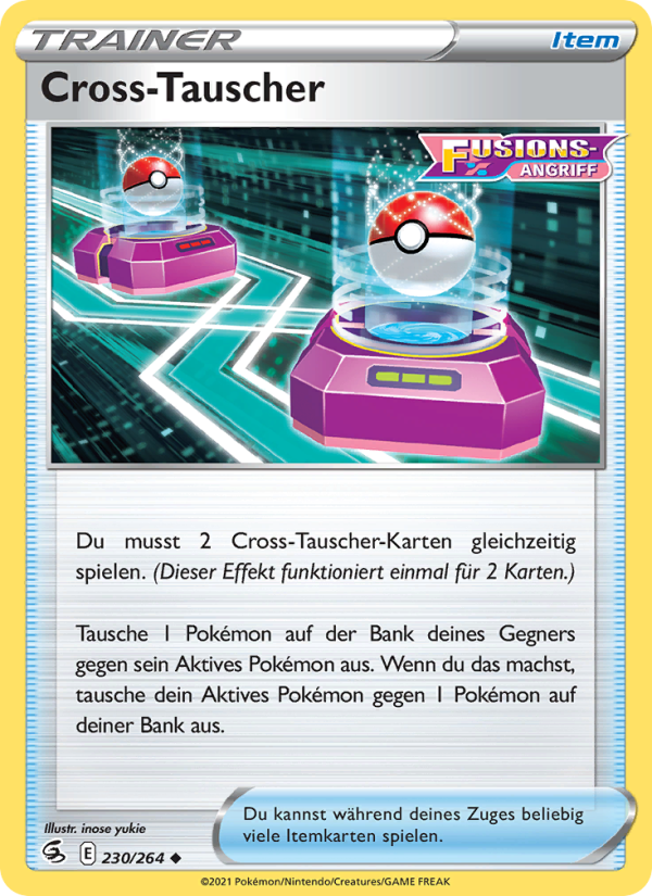 Cross-Tauscher 230 — Fusions Angriff (German Pokémon TCG card)