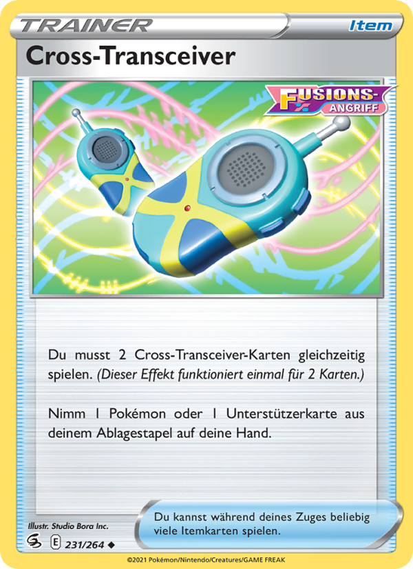Cross-Transceiver 231 — Fusions Angriff (German Pokémon TCG card)