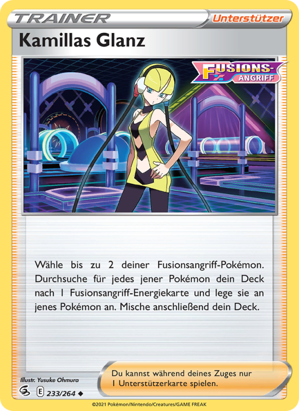 Kamillas Glanz 233 — Fusions Angriff (German Pokémon TCG card)