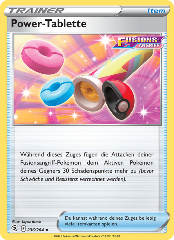 Power-Tablette 236 — Fusions Angriff (German Pokémon TCG card)
