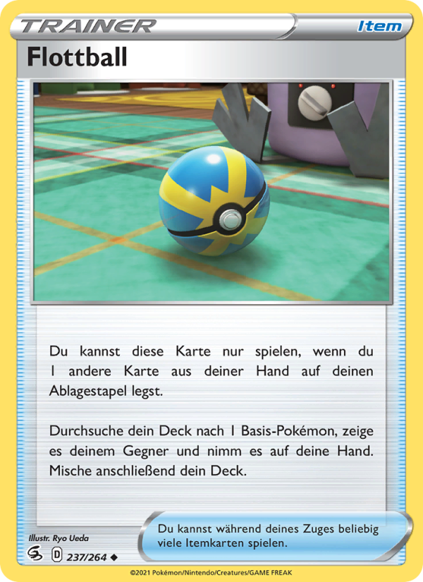 Flottball 237 — Fusions Angriff (German Pokémon TCG card)