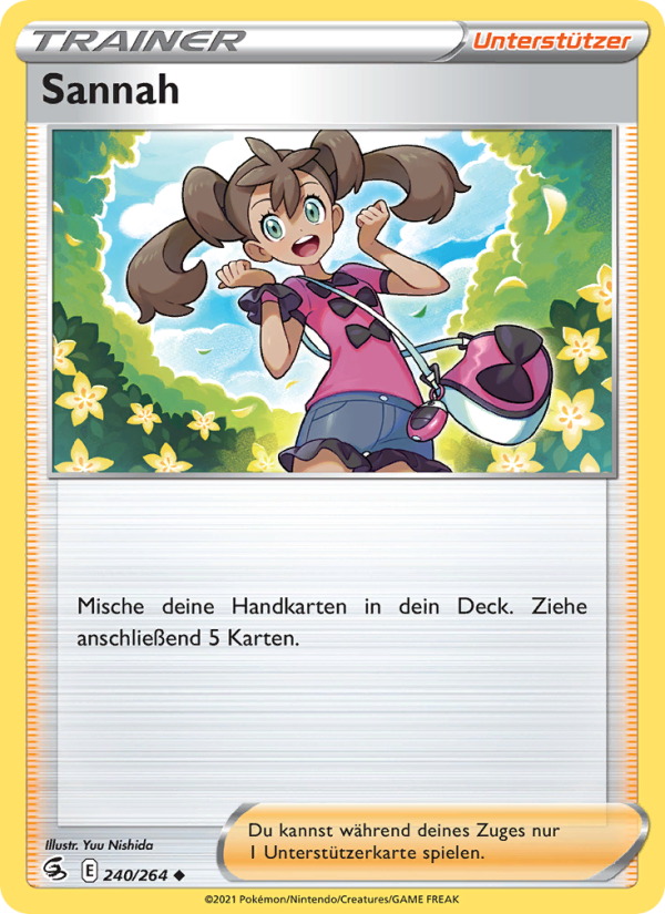 Sannah 240 — Fusions Angriff (German Pokémon TCG card)